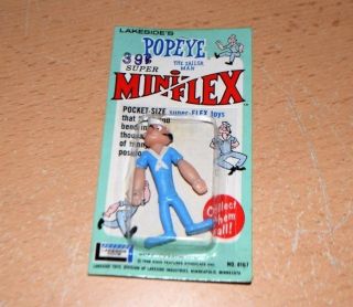 Rare Vintage 1968 Lakeside Toys Mini Flex Popeye The Sailor Man