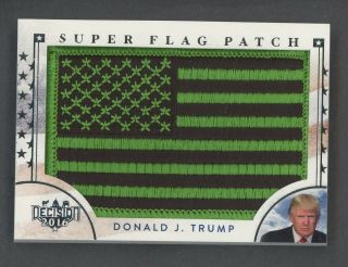 2016 Decision Foil Donald J.  Trump Green Usa Flag Patch
