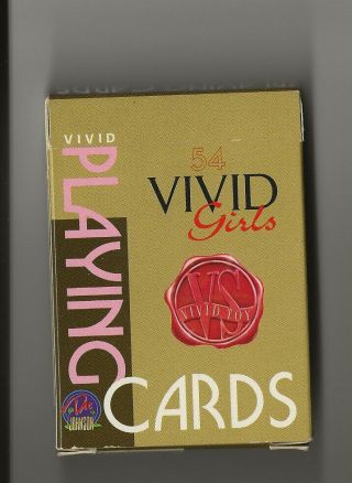 VIVID Girls Adult Playing Cards 2020 box of 54,  EUC nude deck 2 jokers 3