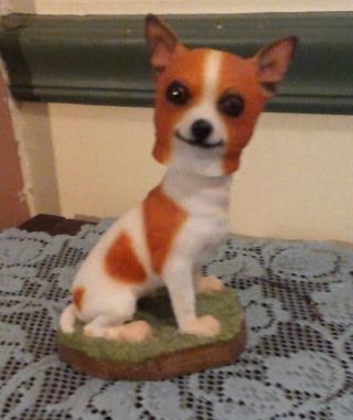 Swibco Illinois Bobble Head 7 " Chihuahua Resin Bhd - 7 2003 Hard To Find