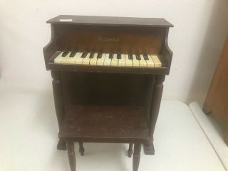 Vintage Schoenhut Child’s Piano 25 Key Wood Upright Made In Usa