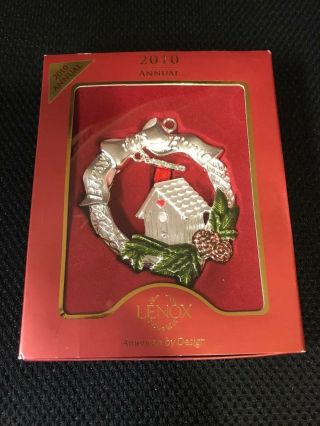 Lenox - 2010 Annual - Bless This Home Christmas Holiday Ornament