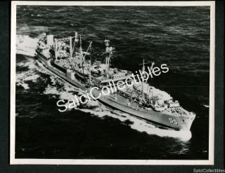Wwii Us Navy Fleet Oiler Ship Uss Ao 55 Elokomin Official Photo 8x10