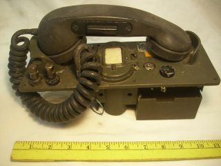 Vintage Us Army Signal Corps " Western Elec " Field Phone Set Ta - 43/pt - C.  1940 - 1950 