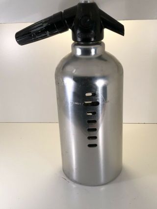 Vintage Soda King Seltzer Bottle Aluminum/glass Kidde Seltzer Bottle
