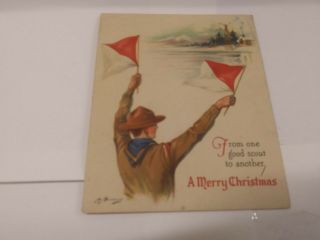 Boy Scout Christmas Card,  1930 