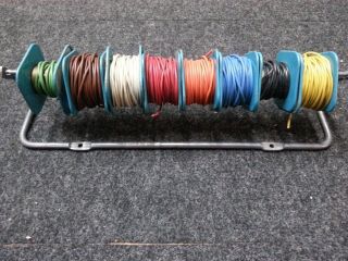Belden 8522 18 Awg Hook Up Wire Miniature Reels On A Rack Vintage Display Prop