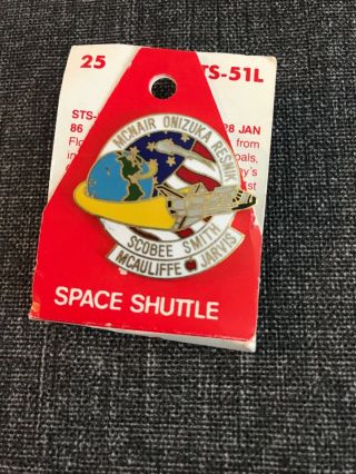 Pinnacle Challenger Shuttle Pin Nasa Mcauliffe Smith Onizuka Resnik Mcnair