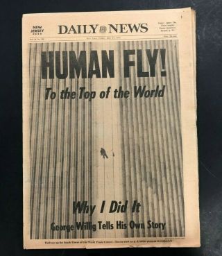 1977 May 27 Ny Daily News Newspaper George Willig The Human Fly Pgs 1 - 96