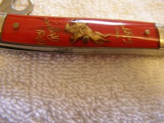 Vintage Roy Rogers And Trigger Knife With Can Opener & Screwdriver C.  1960 