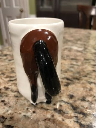 Happy Appy Valley Studio Oh Horse Butt Art Pottery Coffee Cup Mug 1991.  Euc