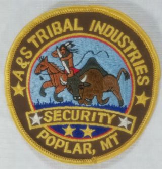 Poplar,  Montana A&s Tribal Industries Security Patch