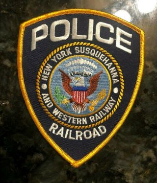 York Susquehanna And Western Railway Railroad Police Patch