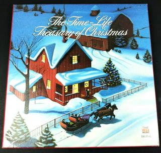 Time Life Treasury Of Christmas 3 Vinyl Record Box Set 1986 Anti Static Sleeves