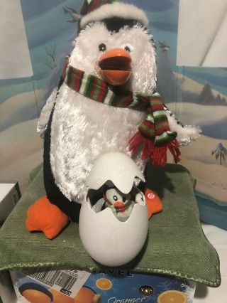 Gemmy Christmas Penguin Duet Animated Singing “Baby Its Cold Outside” & Rudolph 2