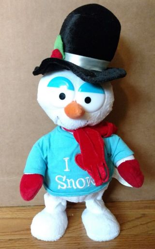Gemmy Frosty The Snowman Singing & Dancing Doll Plush Christmas Xmas