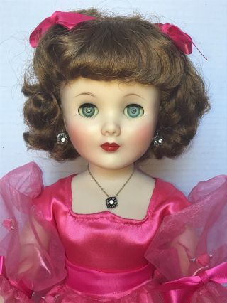 Vintage American Character 24” Toni Doll Custom Made Ball Dress And Ensemble