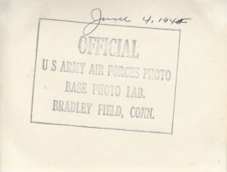 WWII Photo AAF GENERAL HAP ARNOLD INSPECTING 1944 BRADLEY FIELD 44 2