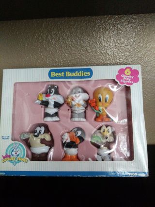 1996 Tyco Preschool Toys Warner Bros.  Baby Looney Tunes 6 Best Buddies Figures
