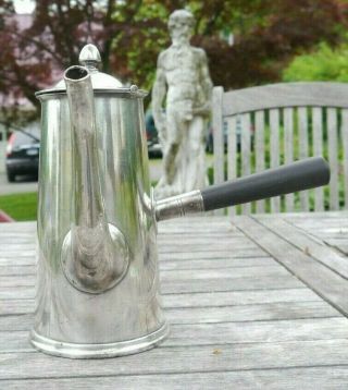 Vintage Us Navy Under Mark Side Handle Coffee Pot Reed & Barton Silver Plate