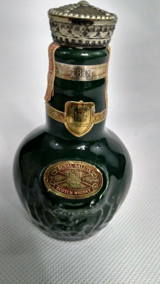 Chivas Brothers Royal Salute 21 Year Scotch Whiskey Wade England Bottle Only