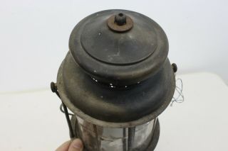 Vintage 1920 ' s 30 ' s Coleman QuickLite White Gas Lantern w/ Mica Globe Nickel M44 3