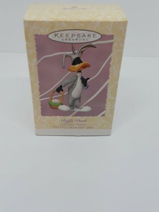 Hallmark Looney Tunes Daffy Duck Easter Bunny Keepsake Ornament Retired Box