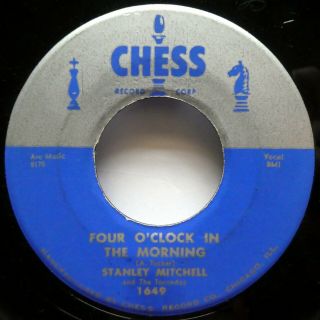Stanley Mitchell Tornados 45 Four O Clock In The Morning Chess Doowop C3706