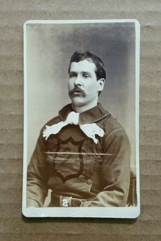 George Radford,  American Hose Co.  2,  Pottsville,  Pa. ,  Fireman In Uniform,  Cdv,  1880 