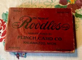 1912 Roodles Card Game - Kalamazoo,  Swastika Ex Cards Great