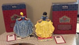 2 Disney Traditions Jim Shore Figurines Cinderella & Snow White IOB P/O VG cond 2
