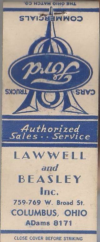 Matchbook Ford Authorized Sales Service At 759 - 769 W.  Broad St. ,  Columbus,  Ohio