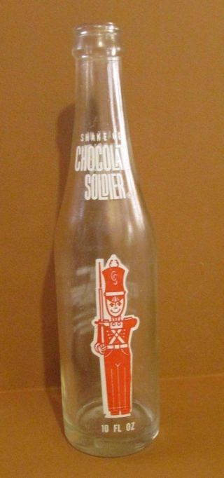 Vintage Acl 10 Oz Soda Bottle / Chocolate Soldier / Doraville Ga