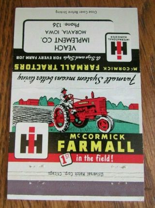 Farming - International Harvester Tractor: Veach Implement (moravia,  Iowa) - F8