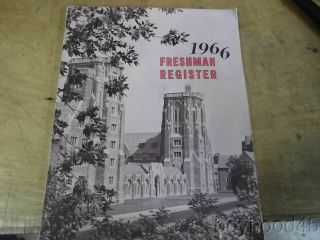 Cornell University Freshman Register/directory For Class Of 1966