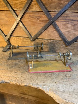 2 Vintage 1930’s Weeden Steam Engine Accessory Line Shaft Tool Toy Part