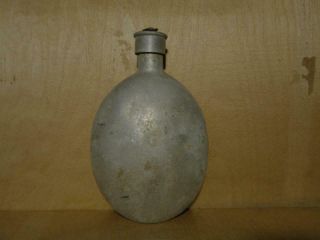 German Ww2 Army Water Canteen With Cover.  Soldiers,  Personal.  Marked.