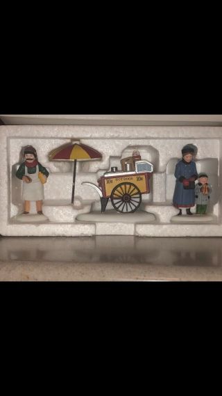 Dept 56 Christmas In The City Accessory 1994 Hot Dog Vendor 58866 Retired 1997