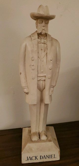 Rare Jack Daniels 18 Inch Tall Wooden Statue / Figure