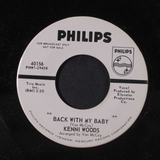 Kenni Woods: Back With My Baby / Do You Really Love Me 45 (dj,  60s Soul) Soul