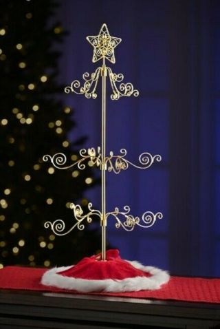 The Tabletop Rotating Ornament Display Tree