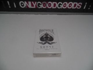 Bicycle White Ghost Ellusionist Rare Playing Cards Uspcc