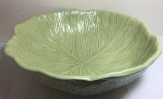 Vintage Holland Mold Large Lettuce / Cabbage Leaf Serving Bowl,  11 1/2
