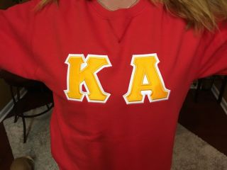 Kappa Alpha Order Ka Crew Sweatshirt Size Xl Extra Large Red