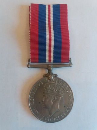 British India Wwii Medal 1939 - 1945 King George Vi England