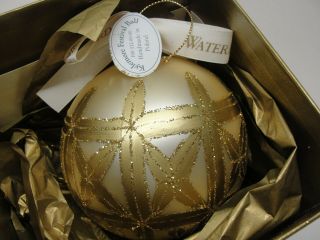 Waterford Holiday Heirlooms Christmas Ornament Kylemore Festival Ball 4 " W/ Box