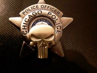 Private Rare 3 D Chicago Police Department Punisher Challenge Coin Leo