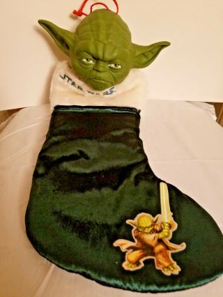 Star Wars Yoda Talking Christmas Stocking