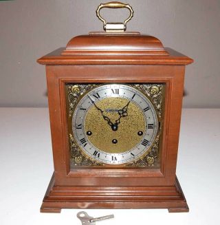 Vintage Seth Thomas Mantle Clock - Key Wind 5 Hammer 2 Jewel German Movement