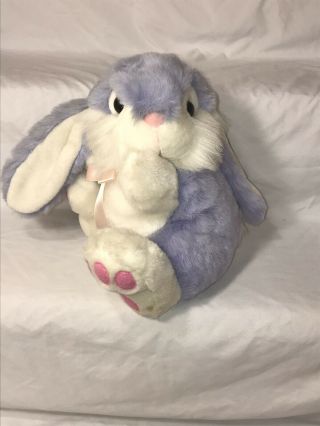 DanDee Bunny Rabbit Plush 12” Purple Spring Easter Dan Dee Stuffed Animal 3